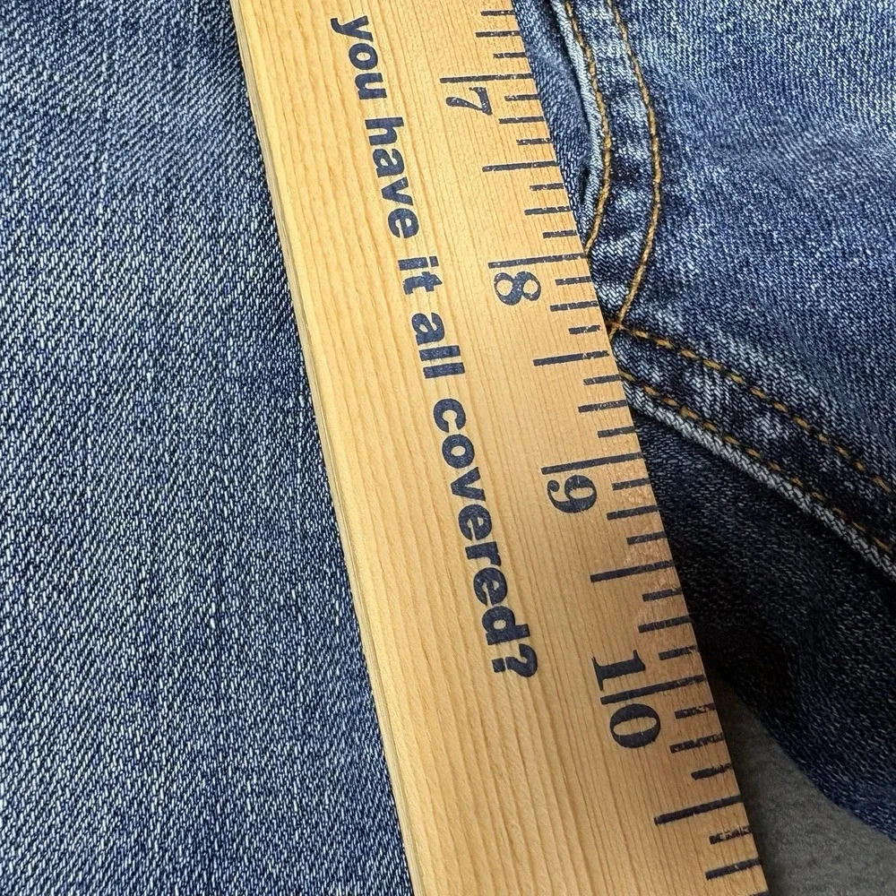Rag & Bone Dre Low Rise Slim Boyfriend Jeans Size 28 Raw Hem Blue - Picture 8 of 9